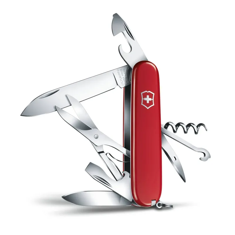 Victorinox Climber Swiss Army Pocket Knife in Red-2